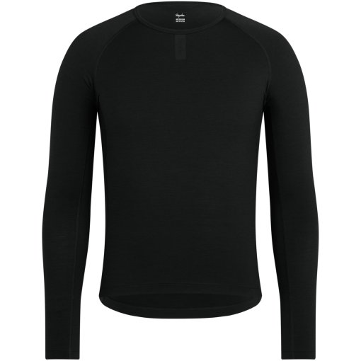 Produktbild von Rapha Merino Langarm-Unterhemd Herren - schwarz/schwarz