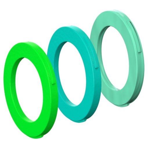 Immagine prodotto da Magura Set di coperture pinza freno a 4 pistoncini - MT5/MT7/MT Trail Carbon/MT Trail Sport dal MY2015 (12 pezzi) - 2701721 - verde neon / ciano / verde menta