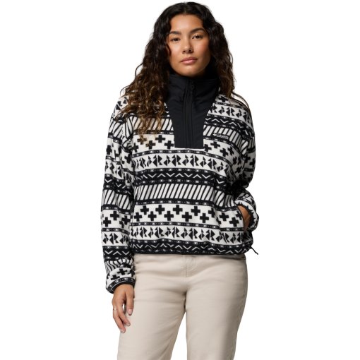 Produktbild von Columbia Sequoia Grove II Printed Half Zip Fleecepullover Damen - Black Wizard Island Tonal/Black