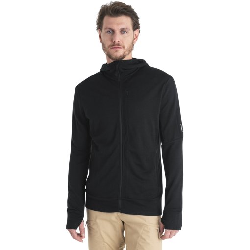 Foto de Icebreaker Chaqueta con Capucha Hombre - Merino 260 Quantum - Negro