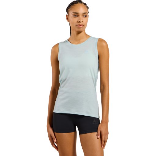 Produktbild von Odlo Natural Merino 160 Ärmelloses Unterhemd Damen - baby blue