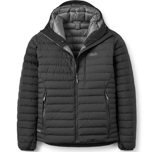 Immagine prodotto da Rab Giacca con Cappuccio Uomo - Microlight Windstopper - nero