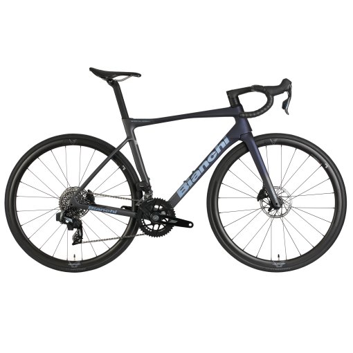 Foto de Bianchi Bicicleta Carretera Carbono - Rival AXS E1 - SPECIALISSIMA COMP - 2026 - black/deep blue / grey full matt