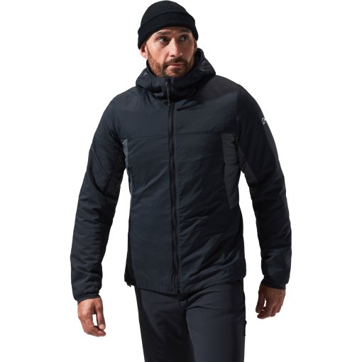 Foto de Berghaus Chaqueta Térmica con Capucha Hombre - MTN Seeker MW - Jet Black/Grey Pinstripe