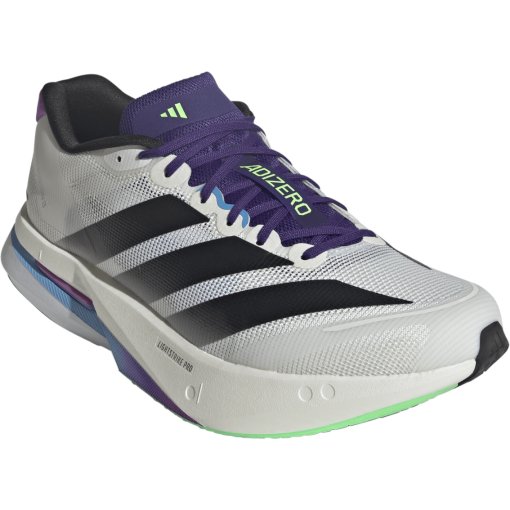 Foto de adidas Zapatillas de correr Hombre - Adizero Boston 13 - core white/core black/lime burst JS4946