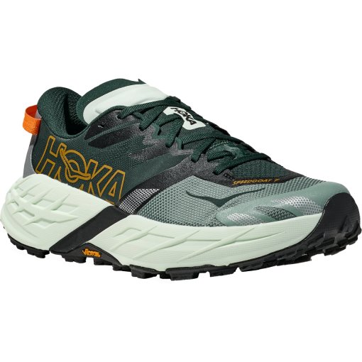 Image of Hoka Speedgoat 7 Running Shoes Men - bay leaf / sea glass