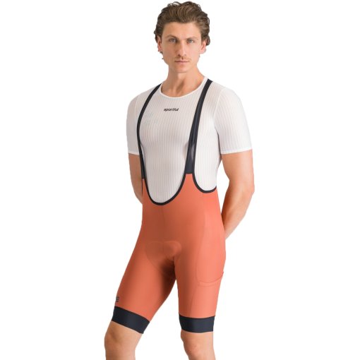 Zdjęcie: Sportful Giara 2 Legginsy rowerowe z szelkami Mężczyzna - 607 Sienna Glow