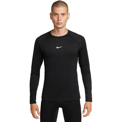 Foto de Nike Camiseta Manga Larga Hombre - Pro Warm - negro/blanco FB7982-010