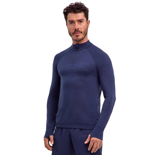 Foto de Falke Camiseta de Manga Larga Hombre - RU Warm - space blue 6116