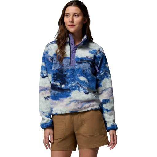 Produktbild von Columbia Helvetia II Printed Half Snap Fleecepullover Damen - Nocturnal/Dreaming