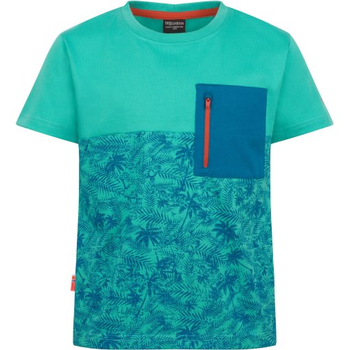 Productfoto van Trollkids Flakstad T-shirt voor kinderen - Blue Coral