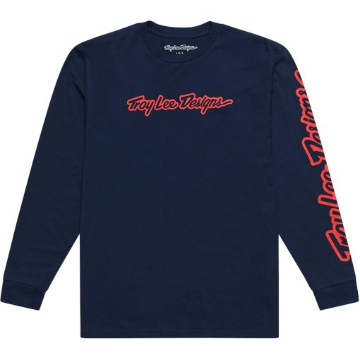 Produktbild von Troy Lee Designs Langarmshirt Herren - Signature Navy