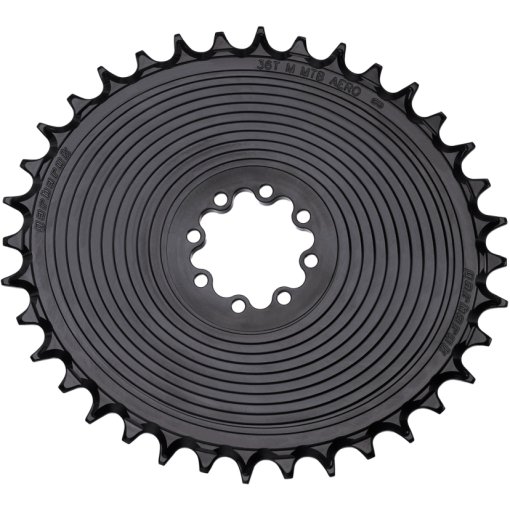 Picture of Garbaruk MTB AERO Chainring | Oval | SRAM 8-Bolt | Direct Mount | 0mm Offset - black