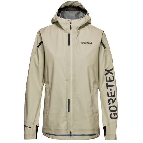 Picture of GOREWEAR Lupra 2.0 GORE-TEX Logo Hooded Jacket Women - tech beige / black BG99