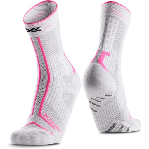 Picture of X-Socks Trailrun Terraskin Expert Crew Socks - x white/fluo pink