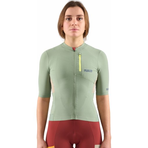 Produktbild von PEdALED Odyssey Kurzarmtrikot Damen - Olive Green