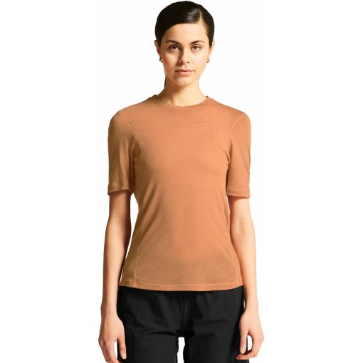 Productfoto van CRAFT Everyday Wool T-shirt met korte mouwen voor dames - Syrup/Melange