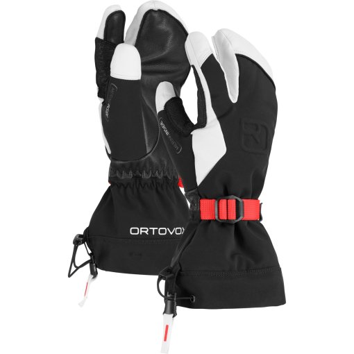 Picture of Ortovox Merino Freeride 3 Finger Gloves Women - black raven