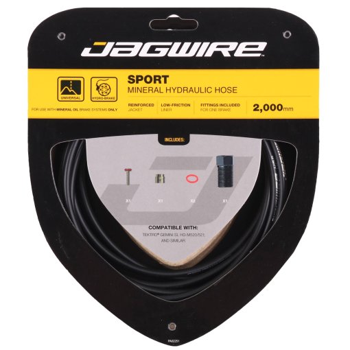 Immagine prodotto da Jagwire Sport Kit di Tubi dei Freni Idraulici | Olio Minerale - HBKB802 per Tektro® Gemini SL HD-M520/521 / Orion SL HD-M740 / Volans HD-M710