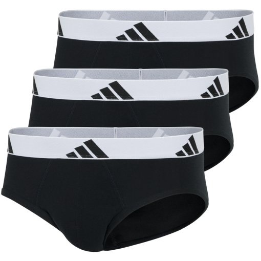 Foto de adidas Sports Underwear Slip Hombre - Active Flex Cotton -Pack de 3 - 006 black - 2025