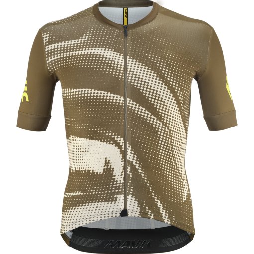 Picture of Mavic Aksium Graphic Shortsleeve Jersey Men - white pepper/desert palm