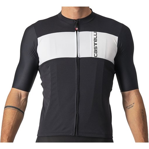 Produktbild von Castelli Prologo 7 Kurzarmtrikot Herren - light black/silver grey-ivory 085