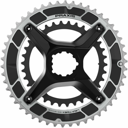 Immagine prodotto da Praxis Works Set di Corona - LevaTime II X-Kit - Direct Mount | 4-Braccia | 160/104mm Road - 48/32T - nero/argento