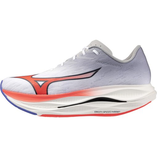Foto de Mizuno Zapatillas Running Hombre - Wave Rebellion Flash 3 - Blanco/Fiery Coral 2/Iris Bloom