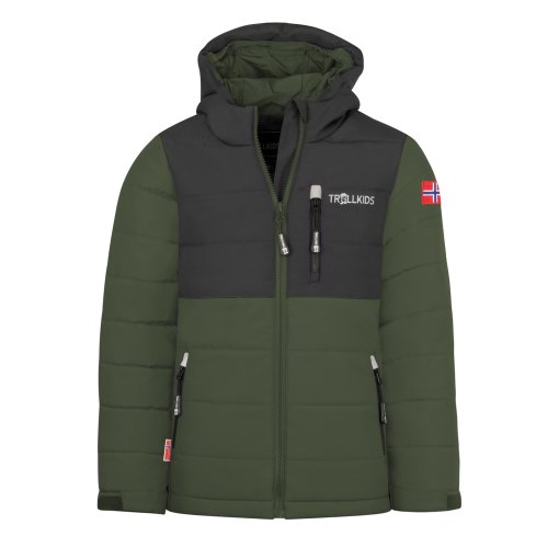 Slika izdelka Trollkids Hemsedal XT Otroška smučarska jakna za otroke - ivy/black