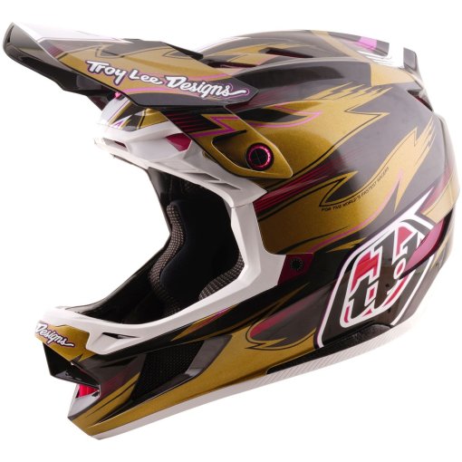 Picture of Troy Lee Designs D4 Carbon MIPS Helmet - Le Cyclops Collection - Gold