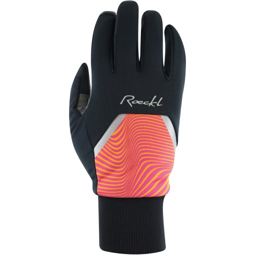 Foto de Roeckl Sports Guantes Ciclismo Mujer - Wirsberg - negro/naranja 9250