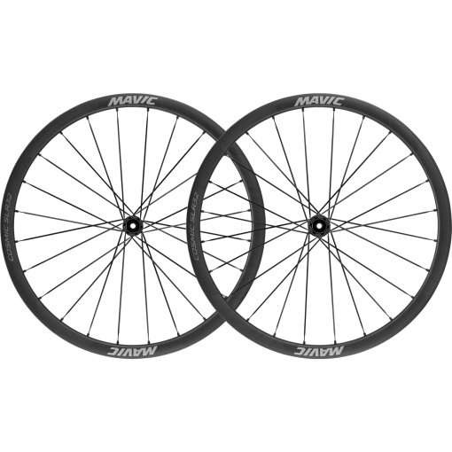 Photo produit de Mavic Cosmic SLR 32 Paire de roues - 28&quot; | Carbon | Clincher | Centerlock | UST - 12x100mm | 12x142mm - Shimano HG