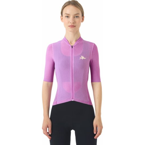 Productfoto van Café du Cycliste Angeline Fietsshirt met Korte Mouwen Dames - cold dye/ultra violet