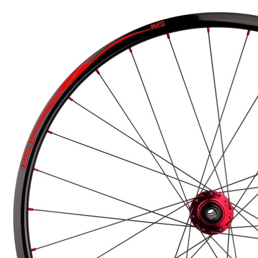 Photo produit de Tune Roue Arrière - TSR22 Disc - 28&quot; | ClimbHill CL | Roulement Standard | Clincher | Centerlock | 12x142mm - 28-trous - HG 3T - rouge