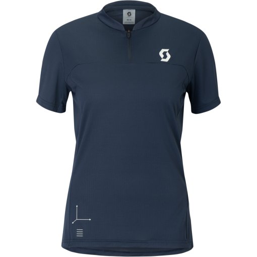 Produktbild von SCOTT Vertic Zip Kurzarm-T-Shirt Damen - dark blue