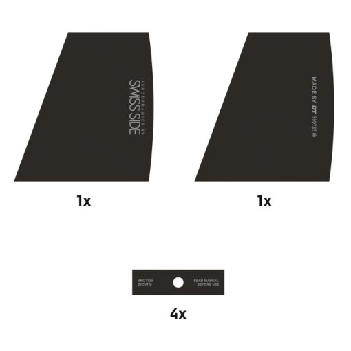 Productfoto van DT Swiss Set stickers ARC 1100 Disc - WRS10065983S - zwart
