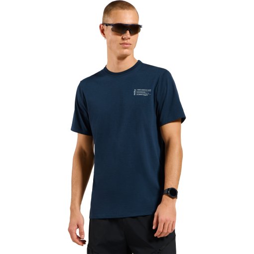 Zdjęcie: Odlo Ascent Cotton Blend Unlimited Exploration T-shirt męski - dark sapphire