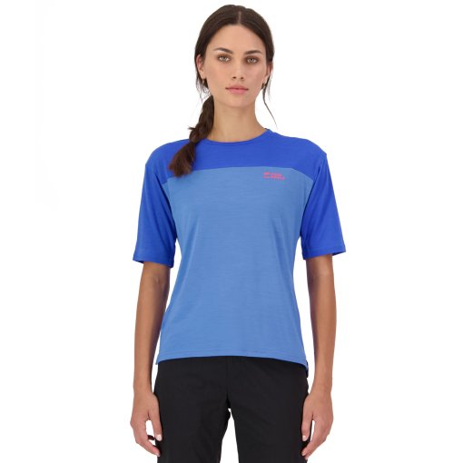 Immagine prodotto da Mons Royale Maglia Ciclismo a Maniche Corte Donna - Diversion Merino - ocean / ultramarine