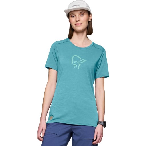Produktbild von Norrona femund equaliser merino T-Shirt Damen - Brittany Blue
