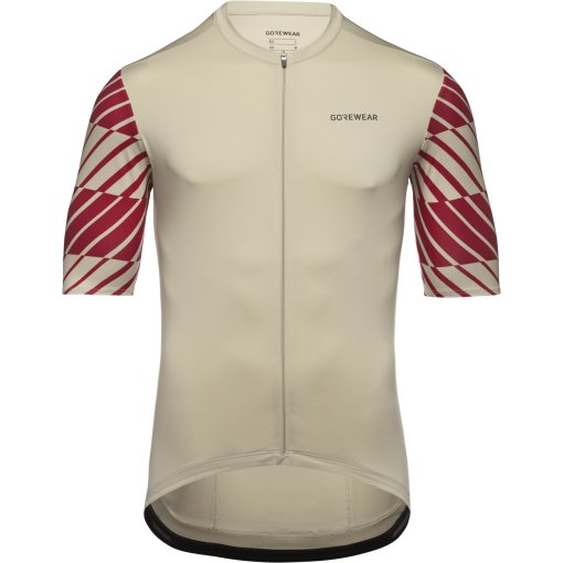 Immagine prodotto da GOREWEAR Maglia a Maniche Corte Uomo - Swiftride Optical - tech beige/utility red BGDA
