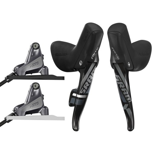 Photo produit de SRAM Force 1 / CX1 Moto DoubleTap Shift-Brake Control + Hydraulic Disc Brake - Flat Mount - Set front+ rear | 1x11-speed