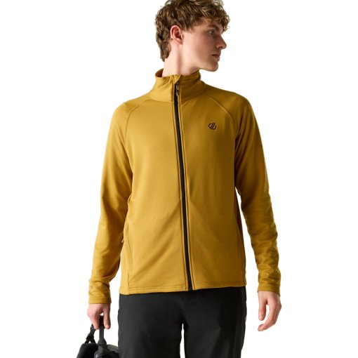 Foto de Dare 2b Fuse Up Full Zip Stretch Camiseta de entretiempo para hombre - ZIQ Wood Brown