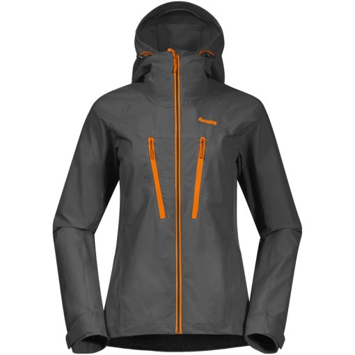 Foto de Bergans Chaqueta Mujer - Cecilie Mountain Softshell - solid dark grey/cloudberry yellow