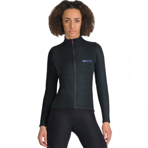 Foto de Sportful Maillot Ciclismo Mujer - Supergiara Wool - 002 Negro