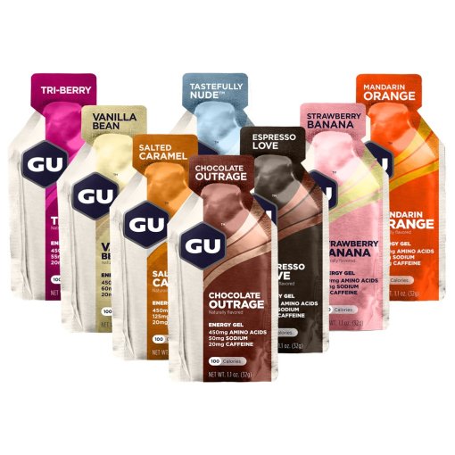 Foto de GU Gel de Carbohidratos - Energy Gel - Surtido de Degustación - 8x32g