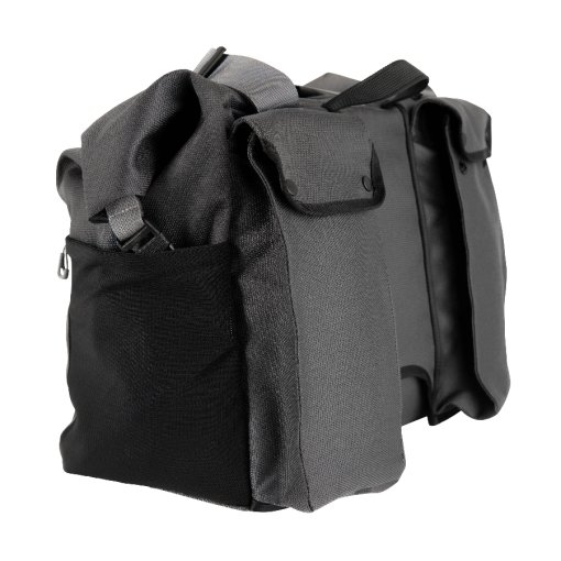 Brompton Borough Roll Top Bike Bag - 28L - dark grey | BIKE24