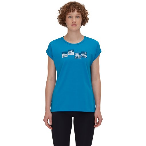 Foto de Mammut Camiseta Mujer - Mountain Day and Night - glacier blue