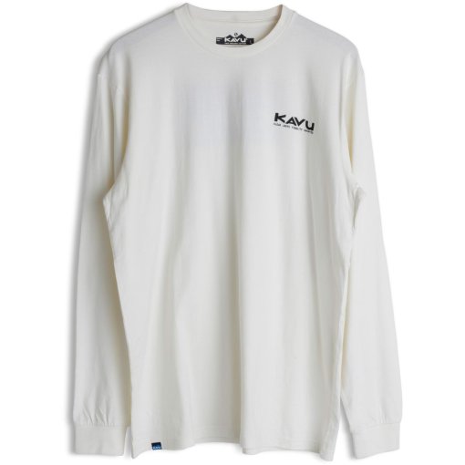 Foto de KAVU Camiseta de Manga Larga Hombre - Etch Art - Off White