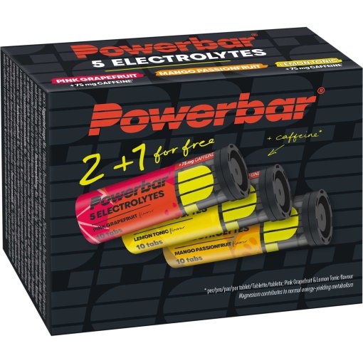 Foto de Powerbar Pastillas Efervescentes - 5Electrolytes Multiflavour Pack - 2 + 1 gratis (30 piezas)
