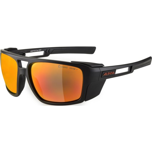 Produktbild von Alpina Skywalsh CM+ Brille - black matt / red mirror
